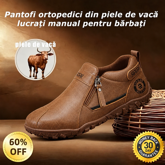 🎁Ultima zi pentru a te bucura de o reducere de 60%, nu o rata! ⏰Fabricați din piele de vițel australiană🐂Suport pentru picioare - ameliorează durerea de picioare✅Impermeabili și antiderapanți, confortabili la mers✅Eleganți și versatili.