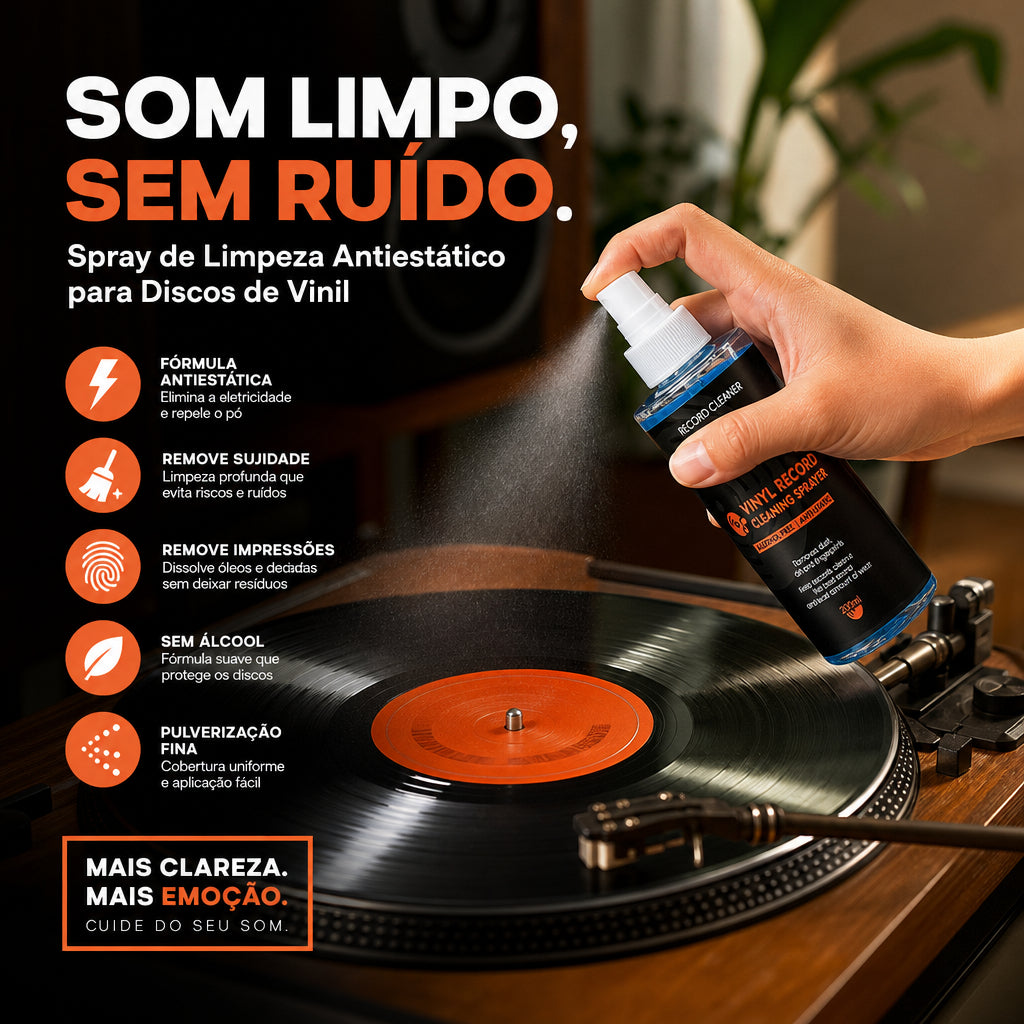 🎵 Kettőt az áráért 💥✨ Antistatikus tisztító spray vinylemezekhez
