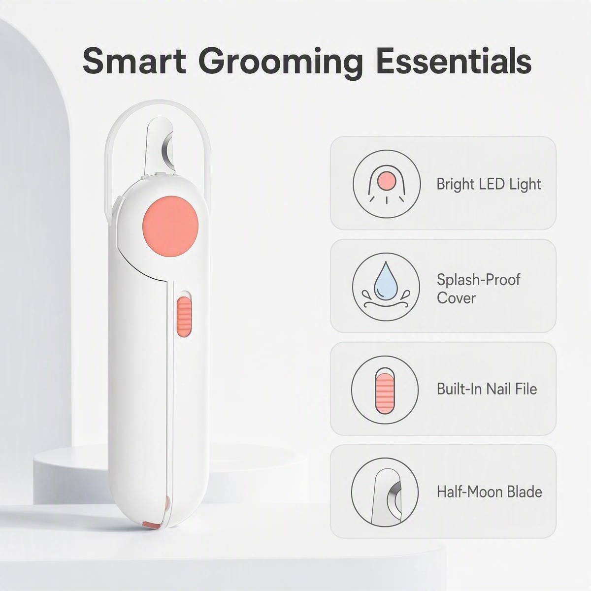 Ergonomikus kisállat ápoló szerszám fényfunkcióval | NAIL CLIPPER