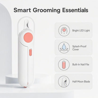Ergonomikus kisállat ápoló szerszám fényfunkcióval | NAIL CLIPPER