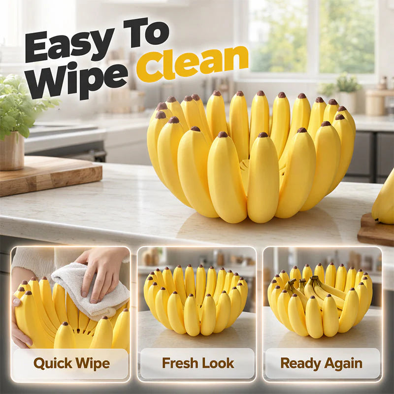 🍌✨ Kreatív banán alakú gyümölcsös tál, amely vidámságot csempész a konyhádba