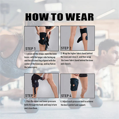 Professzionális sporttámasztó térdvédő | KNEE BRACE