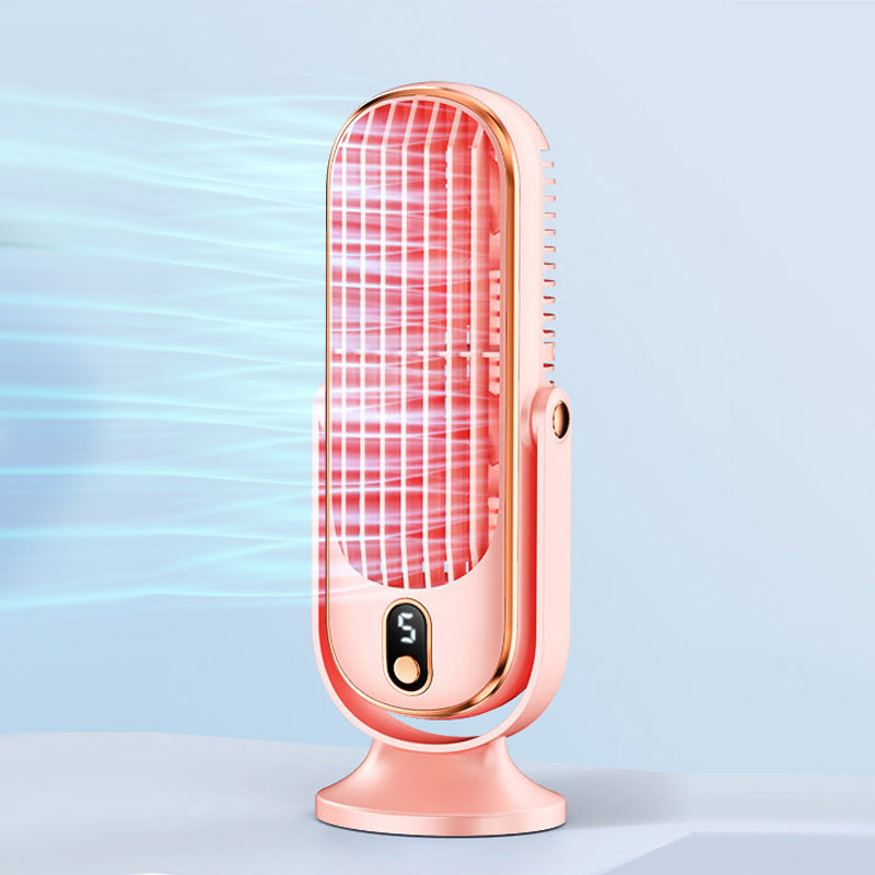 ❄️ Hordozható asztali légkondicionáló ventilátor – Csendes, oldalra forgó hűtőventilátor, 5 sebességfokozattal ☀️