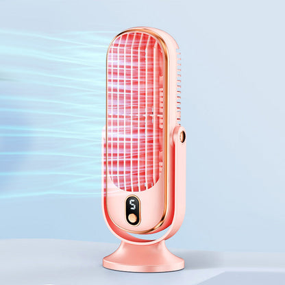 ❄️ Hordozható asztali légkondicionáló ventilátor – Csendes, oldalra forgó hűtőventilátor, 5 sebességfokozattal ☀️