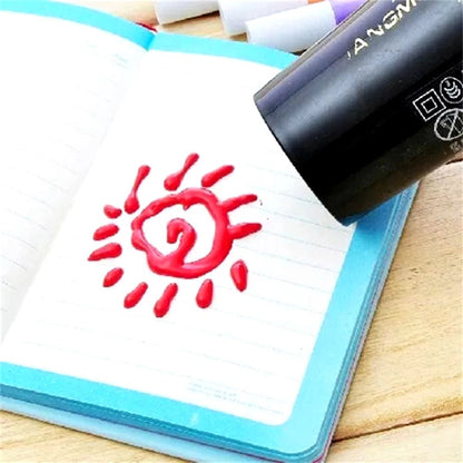 Hajszárítóval aktiválható puff rajztoll szett | PUFFPENS