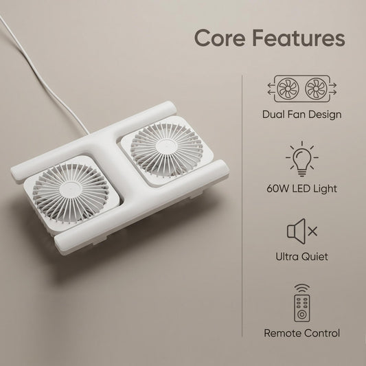 Modern 2-in-1 LED mennyezeti ventilátor-lámpa hálószobába és étkezőbe – távirányítóval ❄️💡🌀🏠