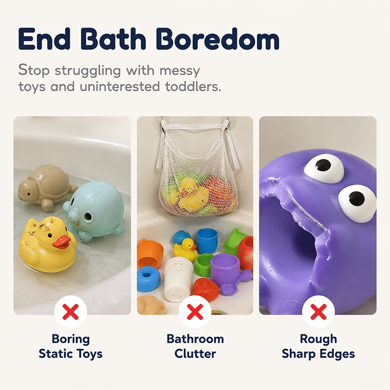 Többfunkciós fürdőszobai interaktív játék BPA-mentes anyagból | BATH TOY