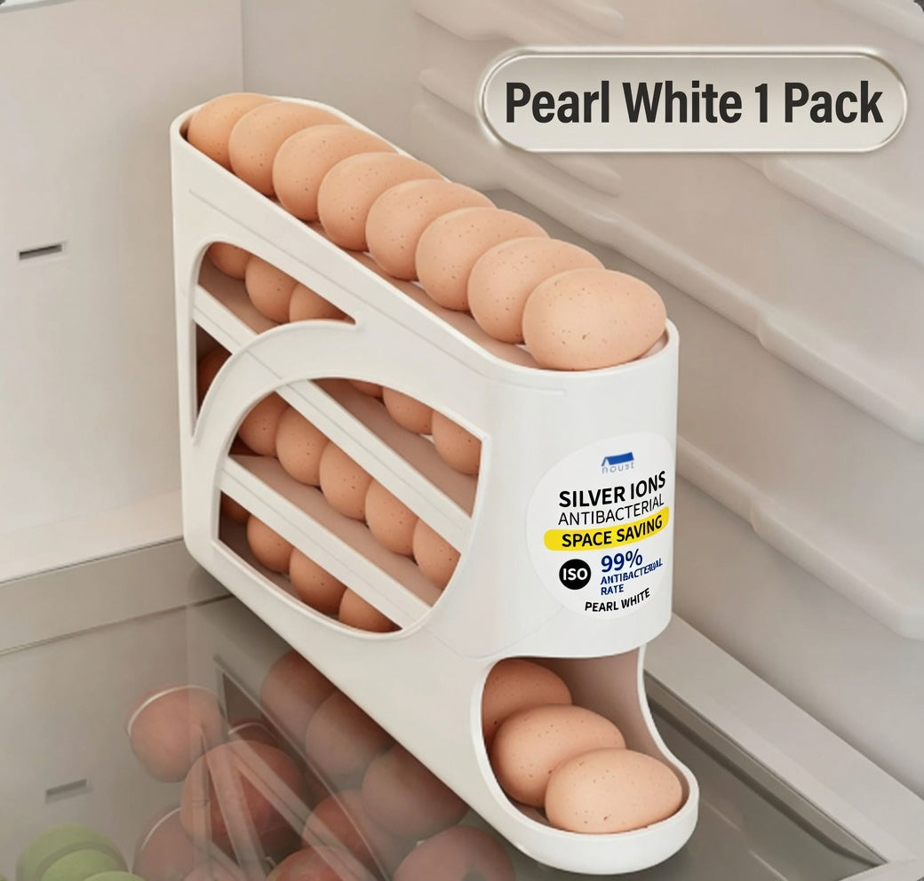 🥚🔄Négyemeletes tojástartó, gördülő tojástároló doboz🧊