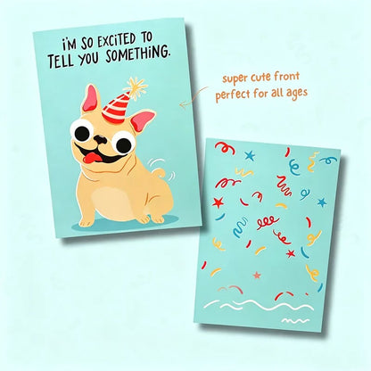 Interaktív tréfa üdvözlőkártya születési alkalmakra |  GREETING CARD