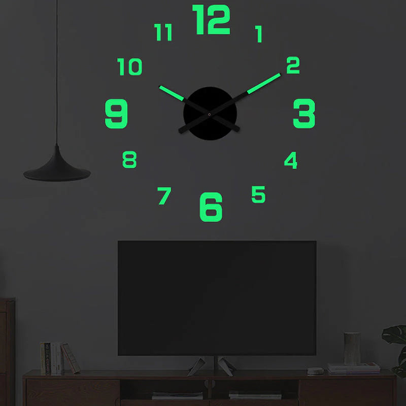 🕐✨3D-s világító akril falióra DIY-készlet