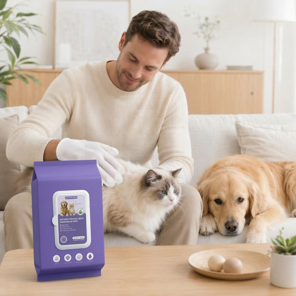 Kisállat gyors tisztító kesztyű | PETCLEAN