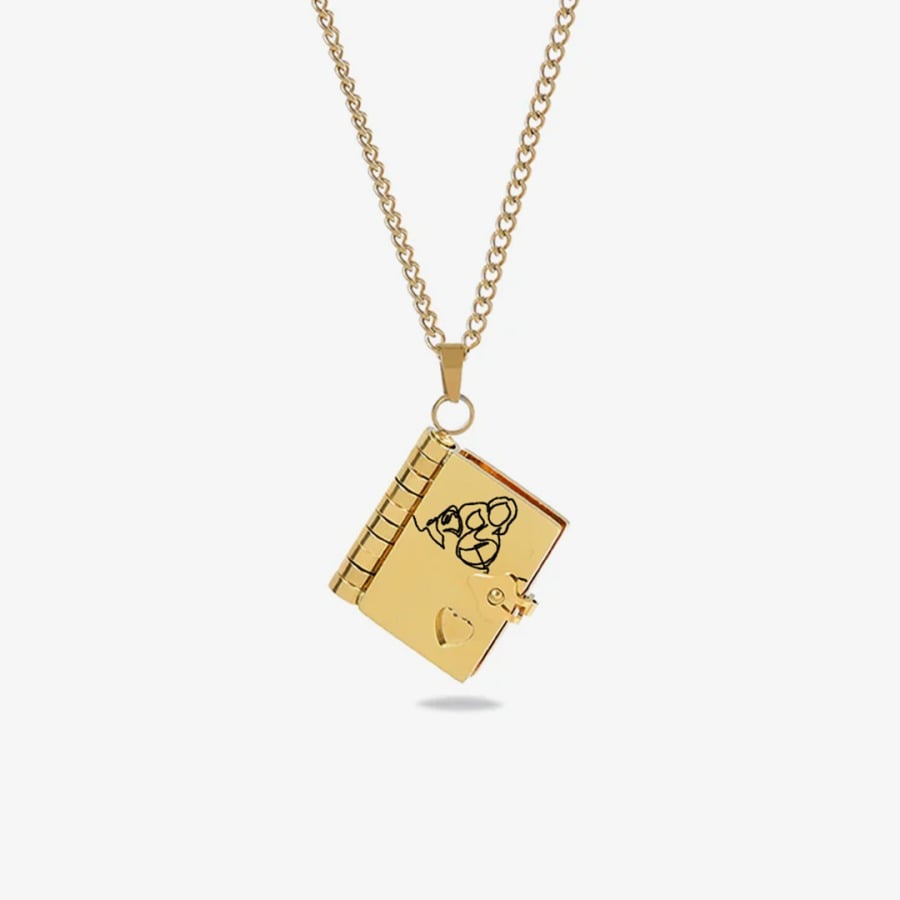 Könyv medál nyaklánc | BOOK PENDANT NECKLACE