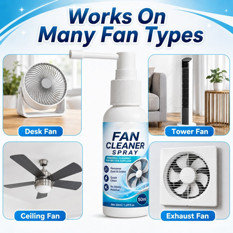 🌬️ Többfunkciós ventilátor-tisztító spray