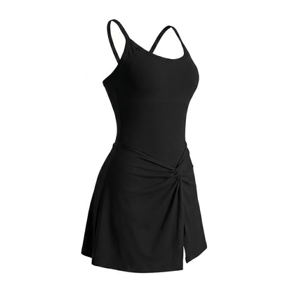 👗🎾 Teniszstílusú, testhezálló szoknya, alatta rövidnadrággal