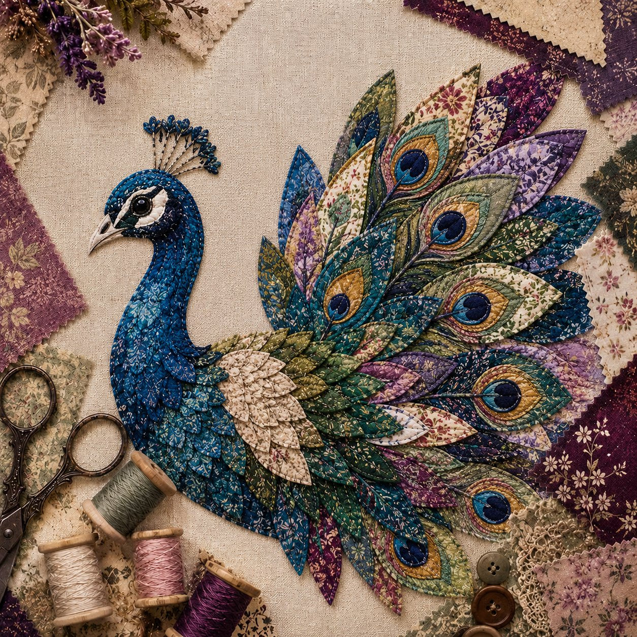 3D Patchwork Madár DIY Készlet - Ajándék | BLEMOR