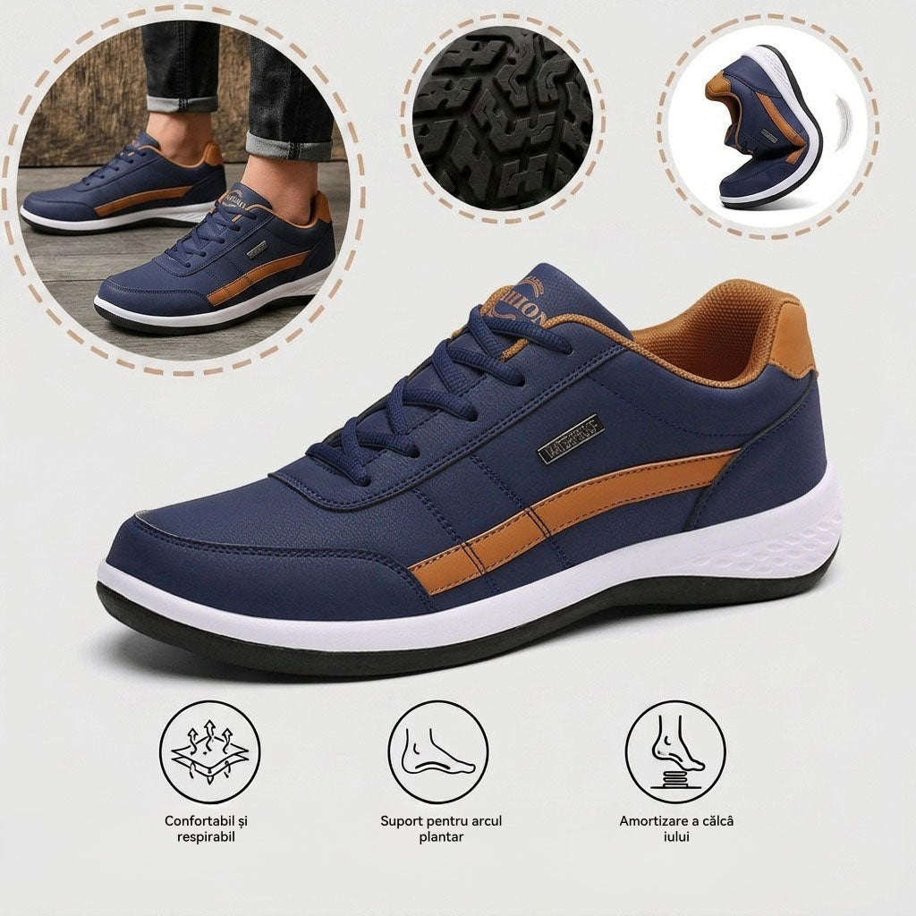 🎁Ultima zi pentru a te bucura de o reducere de 50%, nu o rata! ⏰Fabricați din piele de vițel australiană🐂Suport pentru picioare - ameliorează durerea de picioare✅Impermeabili și antiderapanți, confortabili la mers✅Eleganți și versatili.