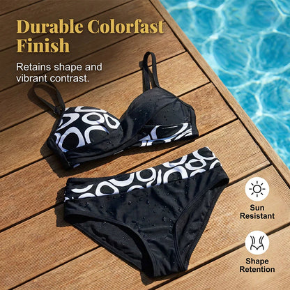 👙 Időkorlátozott 50%-os kedvezmény! ✨ Női, formázó hatású, kétrészes bikini szett