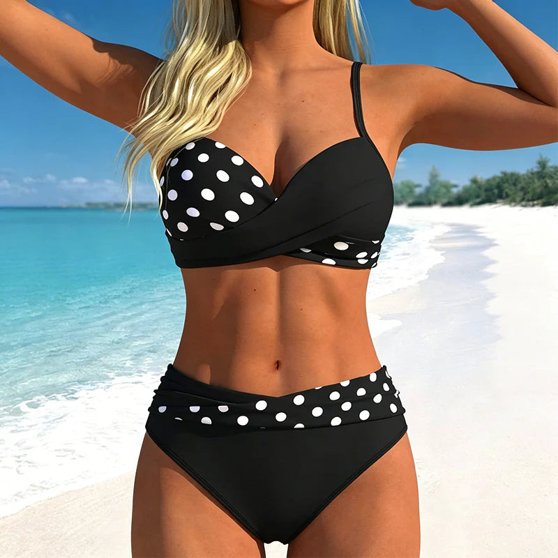 👙 Időkorlátozott 50%-os kedvezmény! ✨ Női, formázó hatású, kétrészes bikini szett