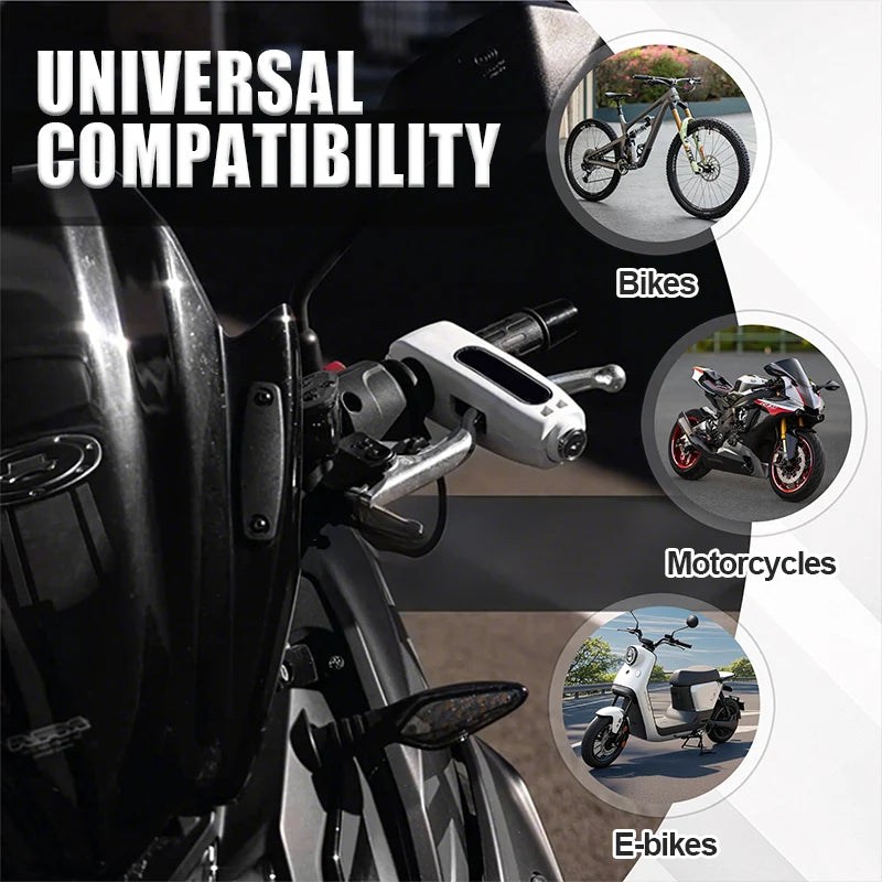 Univerzális kerékpár és motorkerékpár kormányzár riasztóval | HANDLEBAR LOCK