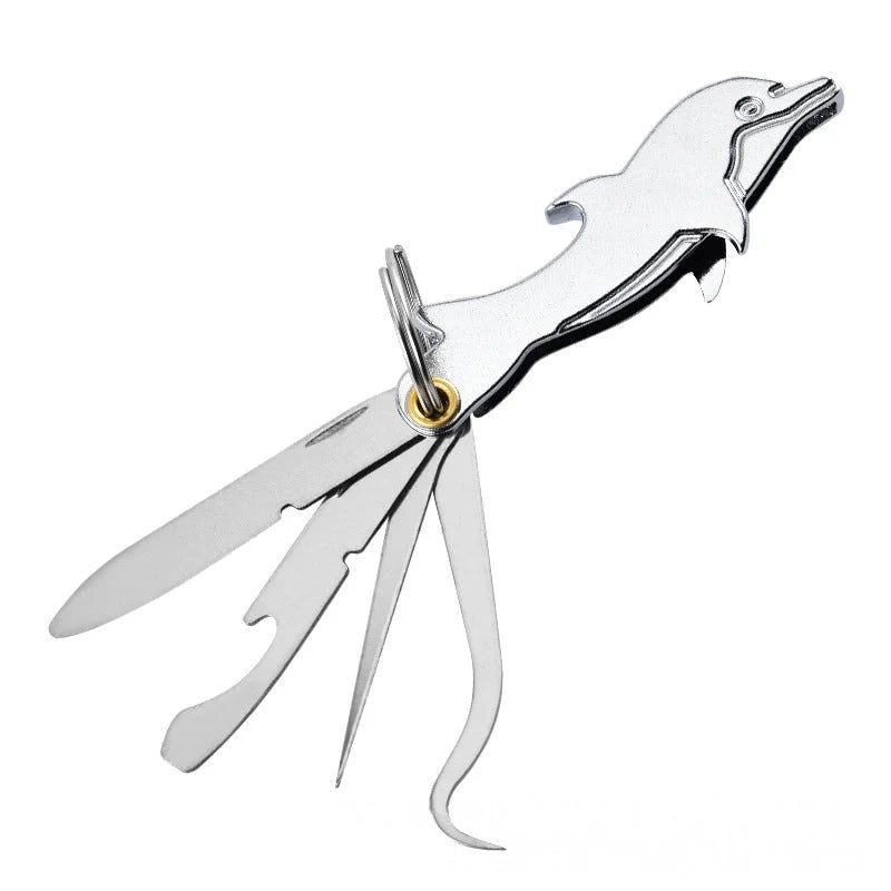 🐬 4 az 1-ben összecsukható rozsdamentes acél szájápoló szerszám szett | DENTAL TOOL