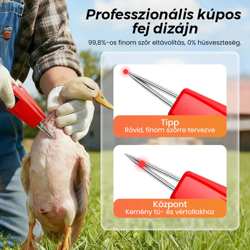 🔥🐓 Elektromos baromfi-tolltépő gép – egyszerű, idő- és energiatakarékos tolltépés! 🦆