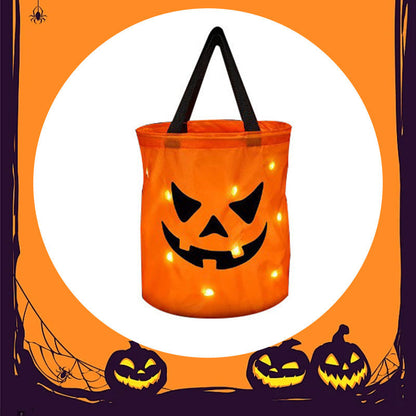 🎃 2026-os akció – Több mint 15 000 darabot adtunk el! ✨ Világító halloweeni tökös táska – LED-es világítással, tágas belső térrel 🍬