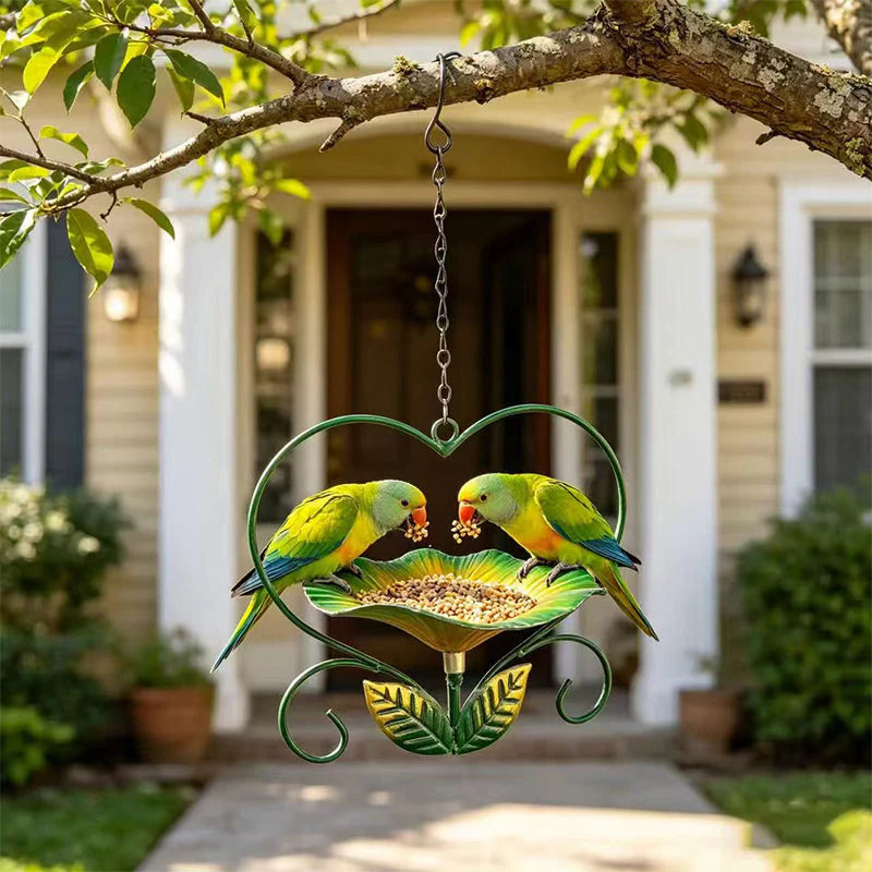 🐦 Kültéri, szív alakú, felakasztható madáretető