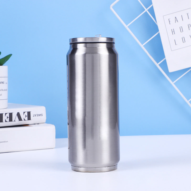 🥤✨ Kétrétegű rozsdamentes acél kólásdobozos hőszigetelő pohár – klasszikus retro kialakítás, hosszú ideig tartó hő- és hűtésmegtartás, hordozható, szivárgásmentes