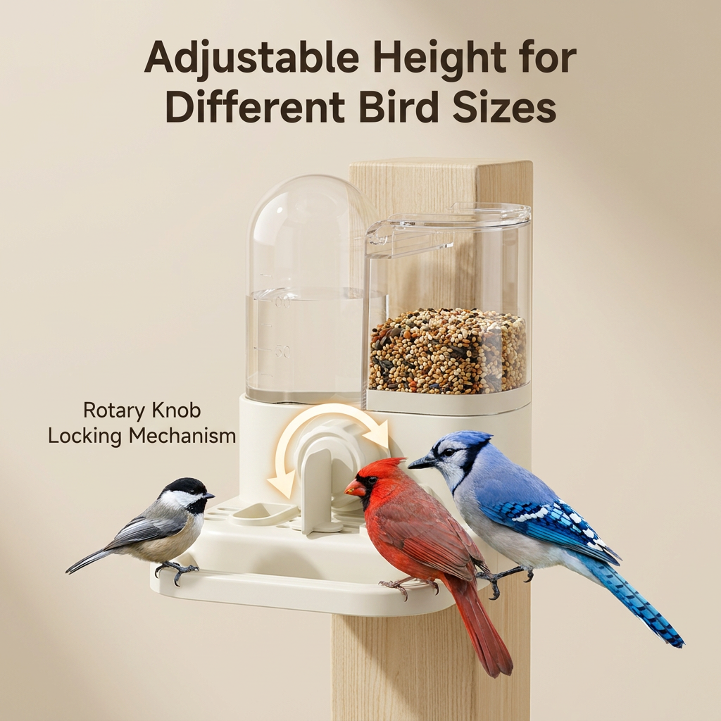 Ketrecbe szerelhető átlátszó madár tápláló készlet | BIRDFEED
