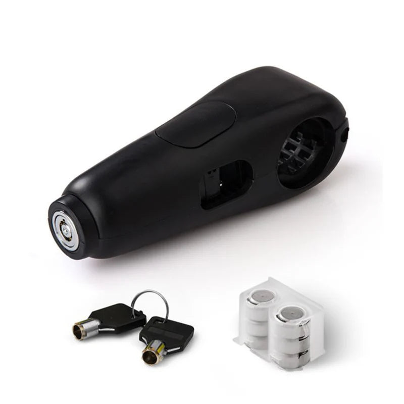 Univerzális kerékpár és motorkerékpár kormányzár riasztóval | HANDLEBAR LOCK