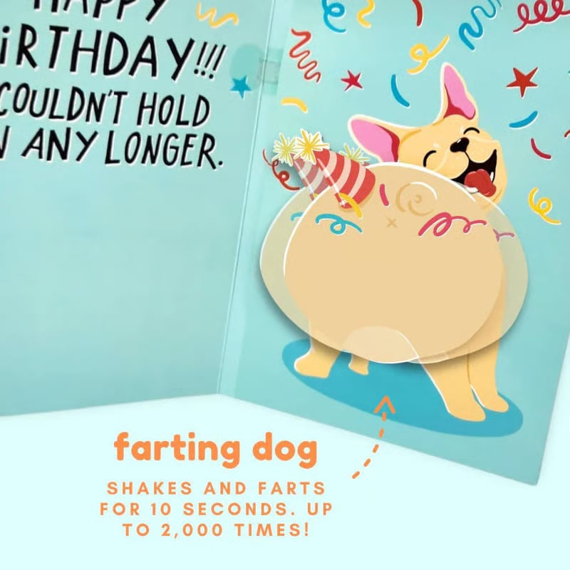 Interaktív tréfa üdvözlőkártya születési alkalmakra |  GREETING CARD