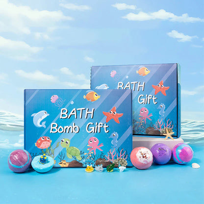 🎁🛁 12 darabos gyermekfürdőgolyó ajándékkészlet