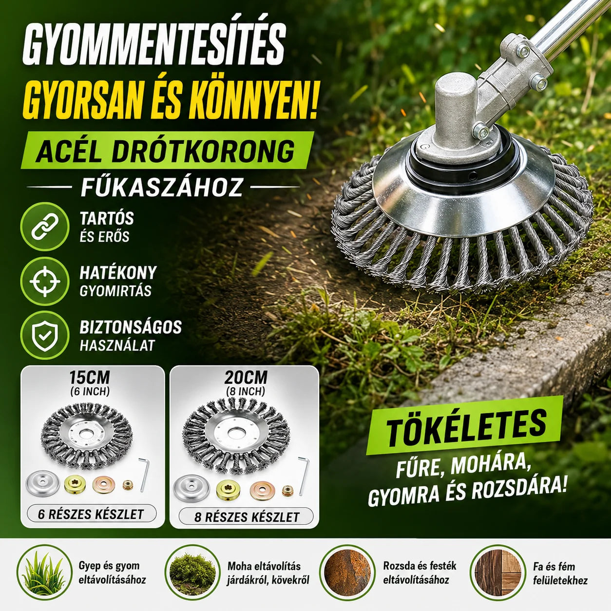 Fém bozótvágó fej | GRASS CUTTER HEAD