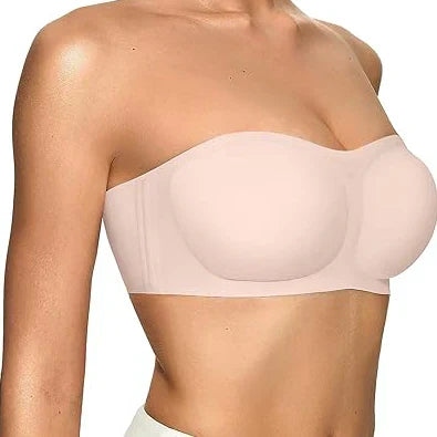 💞Női vállpánt nélküli melltartók, push-up bandeau melltartók, csúszásmentes, merevítő nélküli, támasztó, párnázott melltartók, varratmentes, kényelmes csőmelltartók
