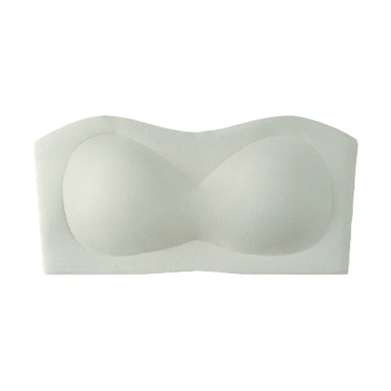 💞Női vállpánt nélküli melltartók, push-up bandeau melltartók, csúszásmentes, merevítő nélküli, támasztó, párnázott melltartók, varratmentes, kényelmes csőmelltartók
