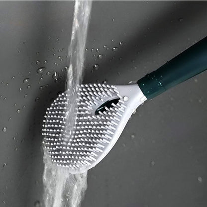 Fúrásmentes falra akasztható 360° WC tisztító kefe | FLUSHBRUSH