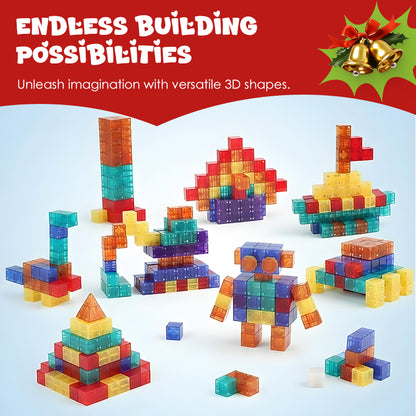 🎁🧲 【50% kedvezmény】 Gyerek mágneses építőelemek | Hatoldalas mágnesek🏗️