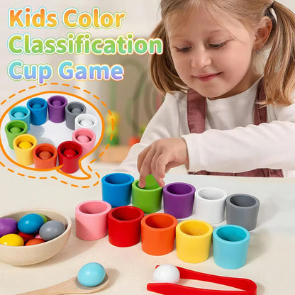Montessori fa színosztályozó játék kisgyermekeknek | COLORSORT