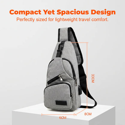 🎒 Most 50%-os kedvezménnyel! ⛰️ Szabadtéri sportos válltáska – sokoldalú, strapabíró és USB-csatlakozóval ellátott – elengedhetetlen kiegészítő a városi ingázók számára 🚴‍♂️