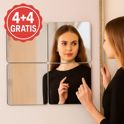 Törésbiztos öntapadó fali tükör | MIRRAZE