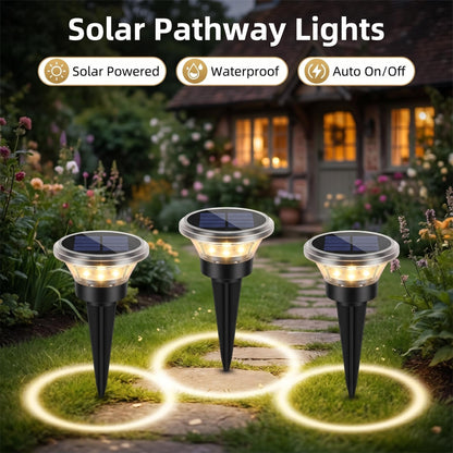 💡🌿 Napenergiával működő kerti ösvénylámpa – automatikus be- és kikapcsolás, vízálló, kiválóan alkalmas ösvényekhez, kocsibeállókhoz és teraszokhoz ✨