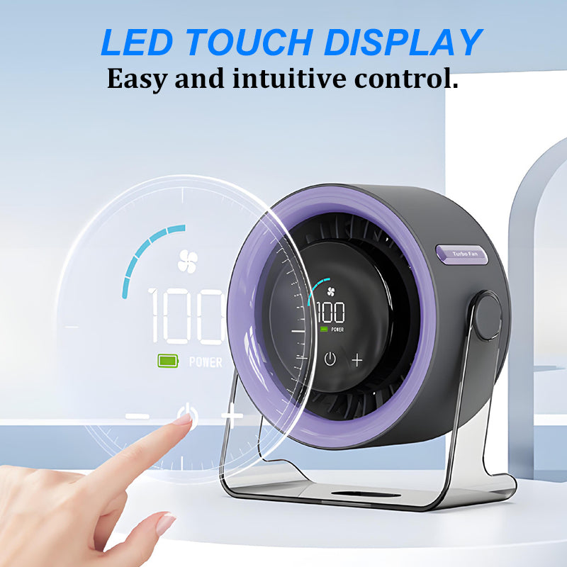🏆🔥2026 asztali ventilátor – USB-ről tölthető, LED-kijelzővel📊  Rendkívül csendes, hálószobába😴, irodába🖥️ és kempingezéshez🏕️ is alkalmas