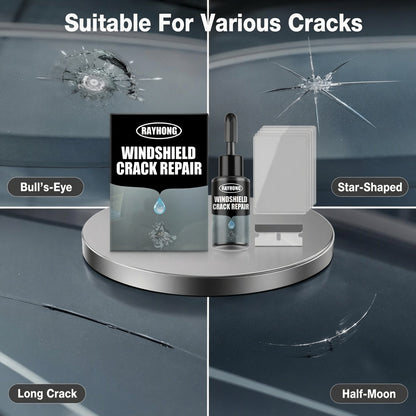 Otthoni autóüveg javító szett UV-keményedő gyantával | GLASS REPAIR KIT