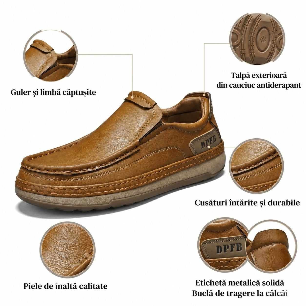 🎁Ultima zi pentru a te bucura de o reducere de 40%, nu o rata! ⏰Fabricați din piele de vițel australiană🐂Suport pentru picioare - ameliorează durerea de picioare✅Impermeabili și antiderapanți, confortabili la mers✅Eleganți și versatili.