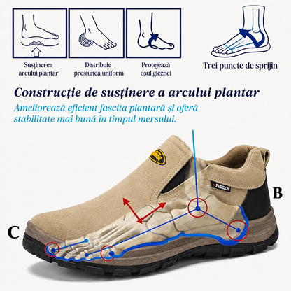 🎁Ultima zi pentru a te bucura de o reducere de 50%, nu o rata! ⏰Fabricați din piele de vițel australiană🐂Suport pentru picioare - ameliorează durerea de picioare✅Impermeabili și antiderapanți, confortabili la mers✅Eleganți și versatili.