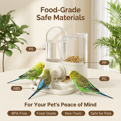 Ketrecbe szerelhető átlátszó madár tápláló készlet | BIRDFEED