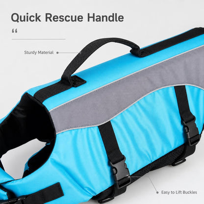 🐾 Állítható pántos kutya úszó mentőmellény | LIFE VEST