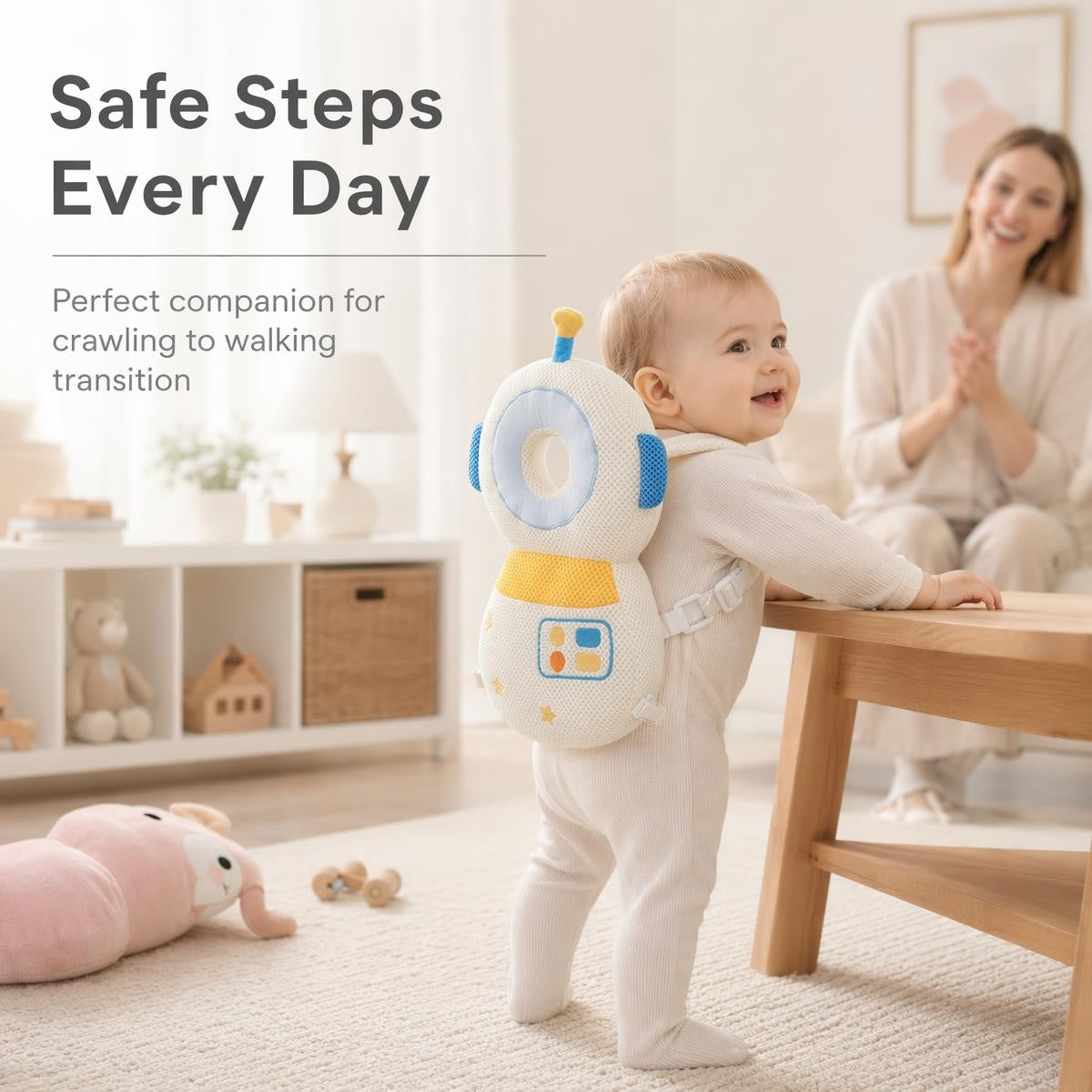 360° körvédő légáteresztő baba zuhanásgátló párna kisgyermekeknek | BABYHEAD