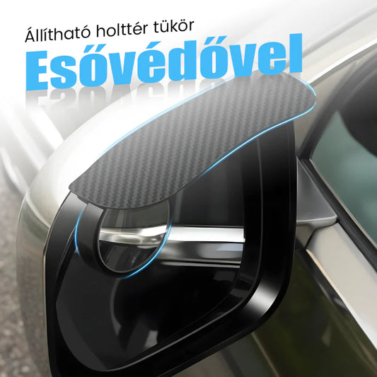 🚗 Állítható, holttérfigyelő autó-tükör beépített ablaktörlővel, amely biztosítja a vezetés biztonságát