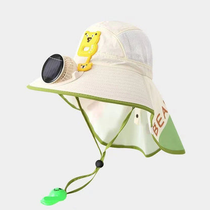 🌞👒 Napenergiával működő ventilátoros sapka – UPF50+ napvédelem + hűsítő szellőzés, a nyári szabadtéri séták „kis légkondicionálója”, utánvéttel